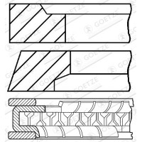 08-786800-00 GOETZE ENGINE Комплект поршневих кілець
