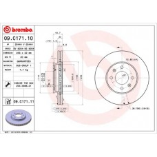 09.C171.11 BREMBO Гальмівний диск
