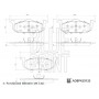 ADBP420133 BLUE PRINT Комплект гальмівних колодок дисковий гальм