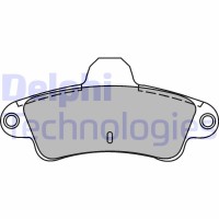 LP1242 DELPHI Комплект гальмівних колодок дисковий гальм