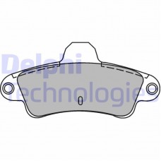 LP1242 DELPHI Комплект гальмівних колодок дисковий гальм