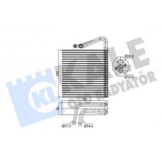 350065 KALE OTO RADYATÖR Випарник кондиціонера