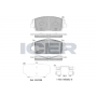 182378 ICER Комплект гальмівних колодок дисковий гальм