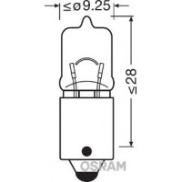 64132 OSRAM Лампа розжарювання ліхтар освітлення номерного знака