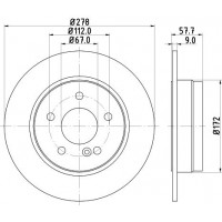 8DD 355 114-181 HELLA PAGID Гальмівний диск