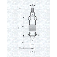 062582804304 MAGNETI MARELLI Свічка розжарювання