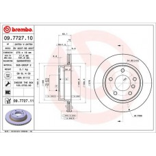09.7727.11 BREMBO Гальмівний диск