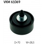 VKM 61069 SKF Паразитный / ведущий ролик, Поліклиновий ремінь