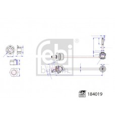 184019 FEBI BILSTEIN Тяга стійка стабілізатор
