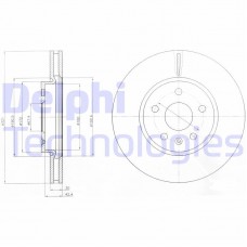 BG4189C DELPHI Гальмівний диск