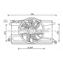 FD7561 AVA QUALITY COOLING Вентилятор охолодження двигуна