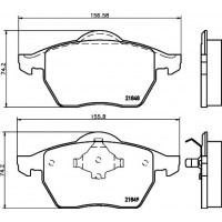 MDB1741 MINTEX Комплект гальмівних колодок дисковий гальм