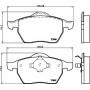 MDB1741 MINTEX Комплект гальмівних колодок дисковий гальм