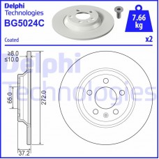 BG5024C DELPHI Гальмівний диск