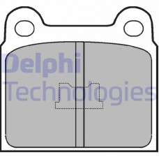 LP76 DELPHI Комплект гальмівних колодок дисковий гальм