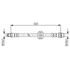 1 987 481 680 BOSCH Гальмівний шланг
