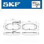 VKBP 90266 E SKF Комплект гальмівних колодок дисковий гальм