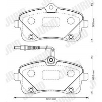 573382J JURID Комплект гальмівних колодок дисковий гальм