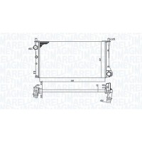 350213382000 MAGNETI MARELLI Радіатор охолодження двигуна