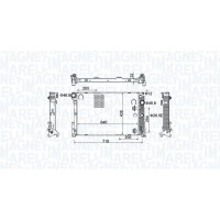 350213159800 MAGNETI MARELLI Радіатор охолодження двигуна