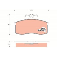 GDB469 TRW Комплект гальмівних колодок дисковий гальм