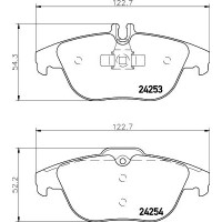 MDB2845 MINTEX Комплект гальмівних колодок дисковий гальм