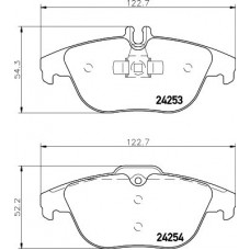 MDB2845 MINTEX Комплект гальмівних колодок дисковий гальм