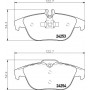8DB 355 012-741 HELLA PAGID Комплект гальмівних колодок дисковий гальм