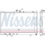 628956 NISSENS Радіатор охолодження двигуна