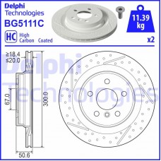 BG5111C DELPHI Гальмівний диск