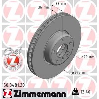 150.3481.20 ZIMMERMANN Гальмівний диск