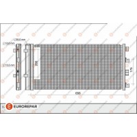 1618100180 EUROREPAR Конденсатор кондиціонера