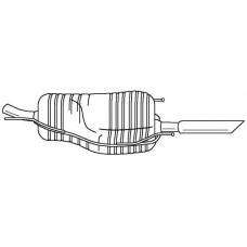 40696 SIGAM Глушник вихлопних газів кінцевий