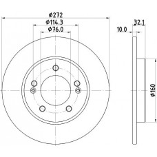 8DD 355 126-501 HELLA Гальмівний диск