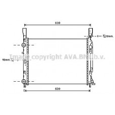 RTA2469 AVA QUALITY COOLING Радіатор охолодження двигуна