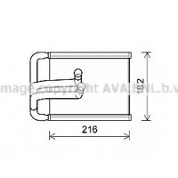 HYA6254 PRASCO Теплообмінник обігрів салону
