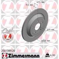 250.1389.20 ZIMMERMANN Гальмівний диск