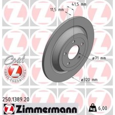 250.1389.20 ZIMMERMANN Гальмівний диск