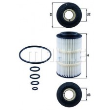 OX 345/7D MAHLE Масляний фільтр