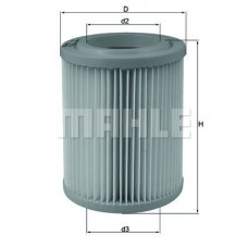 LX 1768 MAHLE Повітряний фільтр