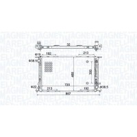 350213161800 MAGNETI MARELLI Радіатор охолодження двигуна