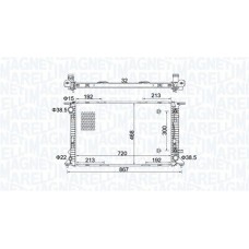 350213161800 MAGNETI MARELLI Радіатор охолодження двигуна