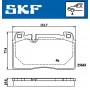 VKBP 80225 SKF Комплект гальмівних колодок дисковий гальм