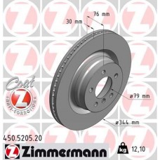450.5205.20 ZIMMERMANN Гальмівний диск