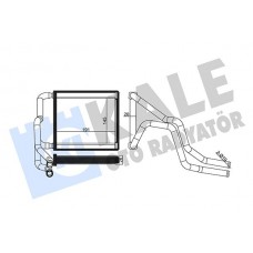 355135 KALE OTO RADYATÖR Теплообмінник обігрів салону