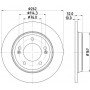 8DD 355 132-611 HELLA PAGID Гальмівний диск