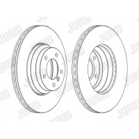 562395JC-1 JURID Гальмівний диск