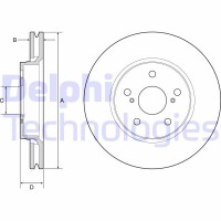 BG4952C DELPHI Гальмівний диск