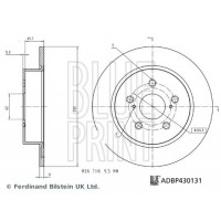 ADBP430131 BLUE PRINT Гальмівний диск
