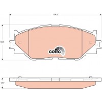 GDB3410 TRW КомплеК т гальмівних колодок, дискове гальмо